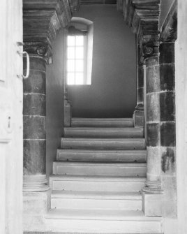 Interior.
View of stair through outer door.