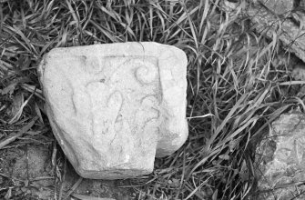 Leslie Castle. Detail of carved masonry fragment.