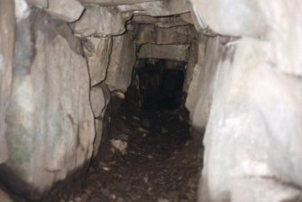 Tungadale, Skye. View of souterrain interior.