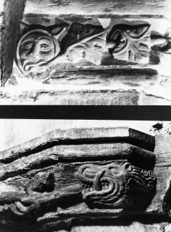 Detail of carved stonework.