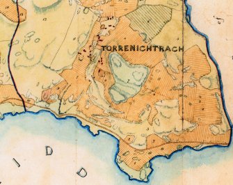 TOR4.3. Section of Estate map of 1819 showing Torranichtrach (Torran Iochdarach - Lower Torrans)