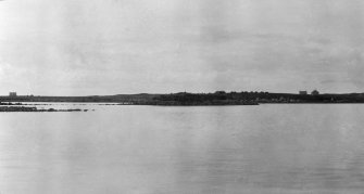Benbecula, general view of dun in Loch Olabhat, facing north west.