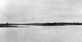 Benbecula, general view of dun in Loch Olabhat, facing north west.