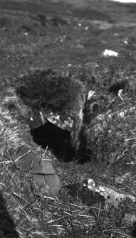 'Earth house', Claigan. Detail of opening. 
