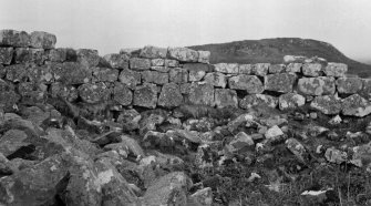 Dun Colbost, Skye. Detail of walling.