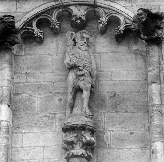 Stirling Castle, Royal Palace. Detail of statue.
