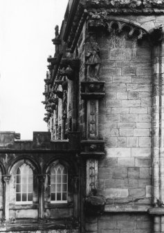 View of North-East corner of The Royal Palace, Stirling Castle.