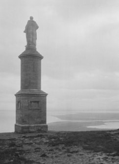 View of memorial to the First Duke of Sutherland, Beinn a' Bhragaidh.