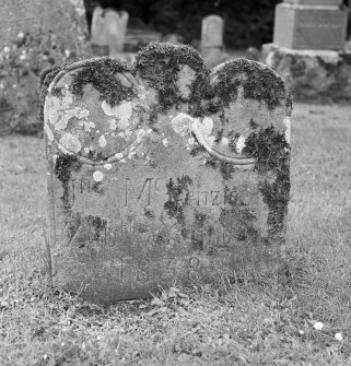 View of gravestone to McKenzie with the date 1838, Nigg parish churchyard.
