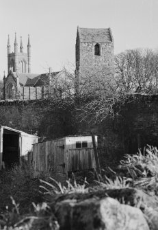 General view of Stenton Church and tower from E.
