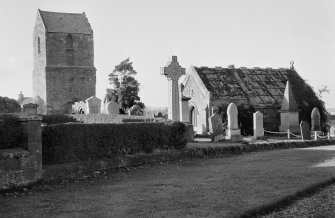 View of Stenton church and tower.