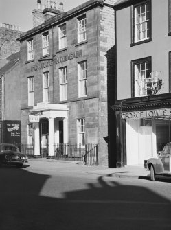 View of St George Hotel, High Street, Dunbar, from SW.