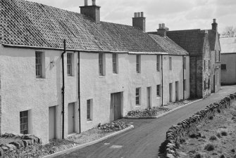 View of Waterside Cottages, Haddington, from NW.