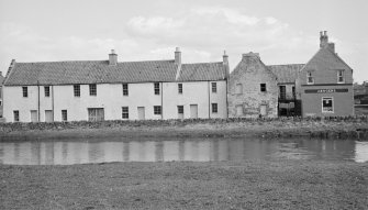 View of Waterside Cottages, Haddington, from SW.