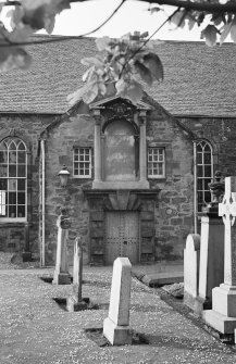 View of Prestongrange Parish Church and burial ground, Prestonpans, from S.