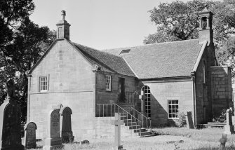 General view of Carmunnock Parish Church, Glasgow from churchyard.