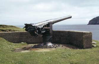 Naval gun installed in 1918 at the SE end of Village Bay.