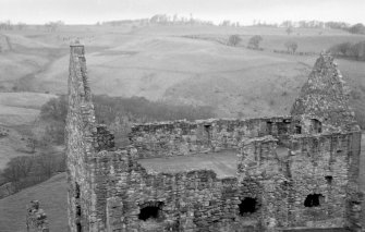 View of Crichton Castle stables from E.