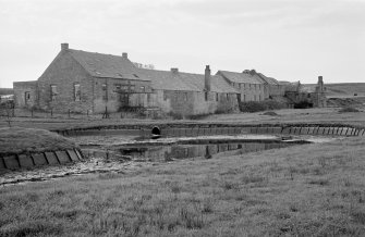 General view of Millbank foundry and meal mill, Thurso, from north.
