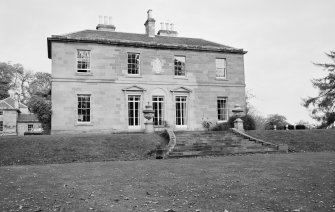 View of south west elevation of Lennel House from west.