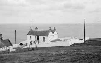 General view of lightkeeper's cottage, St Abb's Head Lighthouse.