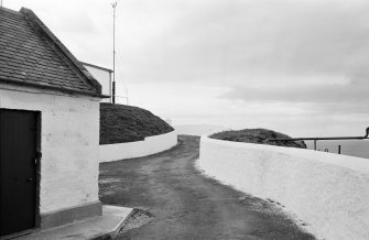 Detail of wall at lightkeeper's cottage, St Abb's Head Lighthouse.