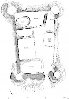 Tibbers Castle plan. Copy of Illustrator file GV005523 file at 300dpi