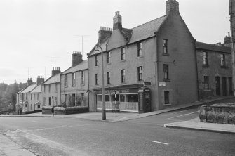 View from east of 1-11 High Street, Coldstream, including the Castle Guest House