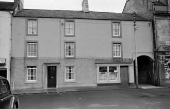 View of 24 Market Square, Coldstream, from north showing J. Tomlinson's shop