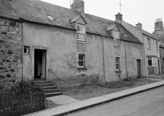 View of 47 and 49 Castle Street, Duns, from east