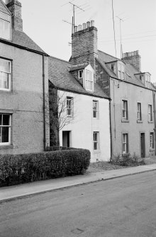 View of 68 and 70 Castle Street, Duns, from west