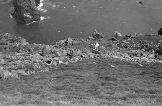 St Kilda, Soay. View to bothy 29 and cleits 1 and 17 from W