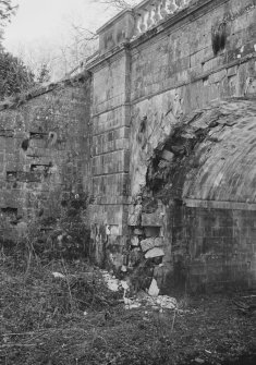 Marchmont House, bridge. Detail of arch stonework.