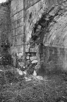 Marchmont House, bridge. Detail of arch stonework.