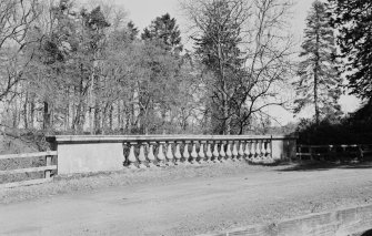 Marchmont House, bridge. Detail of balustrade.