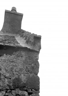 Skye, Dunvegan Castle.
North-East skewput inscribed with date '1734'.

