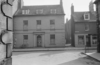 View of house of Dr J. G. Dobson,  47 Market Square, Duns