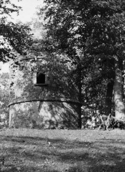 General view of the dovecot at Whim House.
