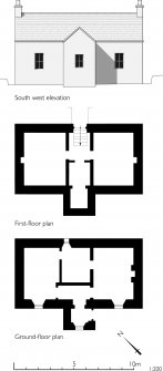 Publication Illustration, St Kilda, plan and elevation of Factor's House. 400dpi copy of GV005707.