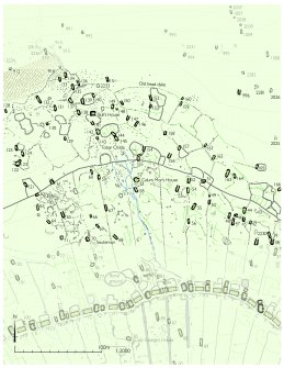 Publication Illustration, St Kilda, Tobar Childa field system. 400dpi copy of GV005719.