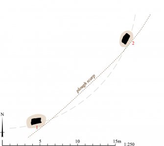 RCAHMS publication drawing: plan of Bogton stone circle