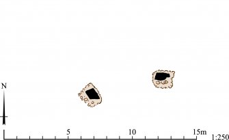 RCAHMS publication drawing: Plan of Druidsfield recumbent stone circle