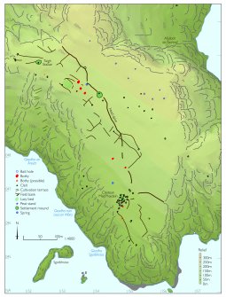 Tif copy of map of the archaeology of Boreray from chapter 4 of St Kilda The Last and Outmost Isle