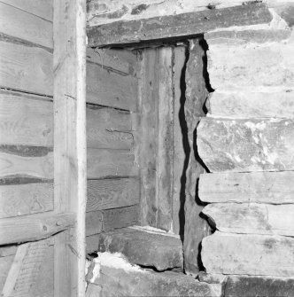 Interior.
Detail of ceiling hatch on ground floor.