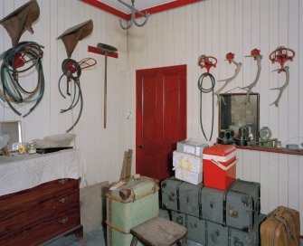 Ground floor, tack room, view from North East