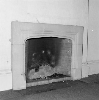 Ground floor, entrance hall, fireplace, detail