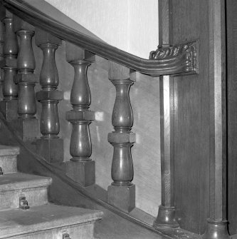 Ground floor, staircase, balustrade, detail