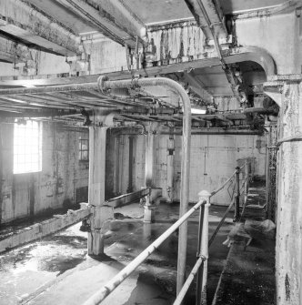 Interior view of Old Granulators Flat (affectionately known as the 'Granny Flat'), en route from Fine Centrifugal Machines to the Fine End (T&L No.: 21179/3)