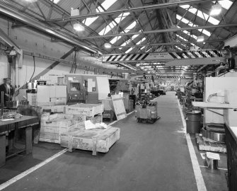 Motherwell, Craigneuk Street, Anderson Boyes
Gear Cell (recently erected): Interior view from north down east bay, showing ranges of gear-cutting machine-tool centres