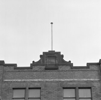 Motherwell, Craigneuk Street, Anderson Boyes
Detail of ornamental coping on top of The Tower, forming north part of the original 1899 office building